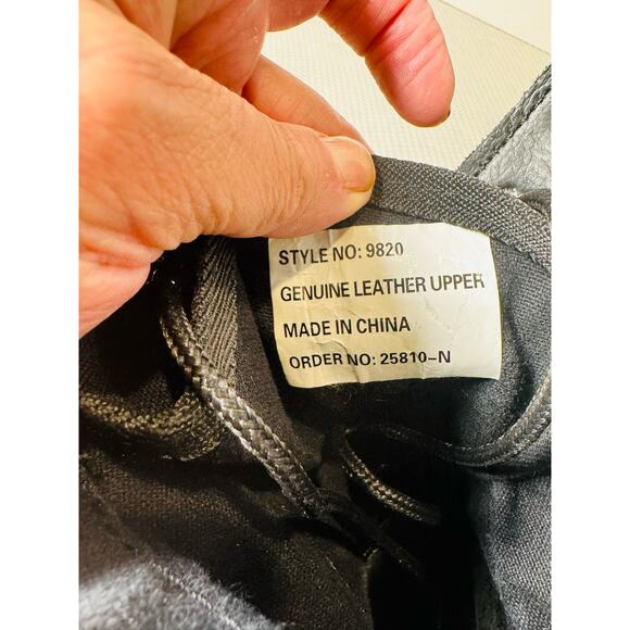 Military Tactical All Black Combat Boots Mens Size 9R Outdoor Training Shoes - Picture 14 of 15